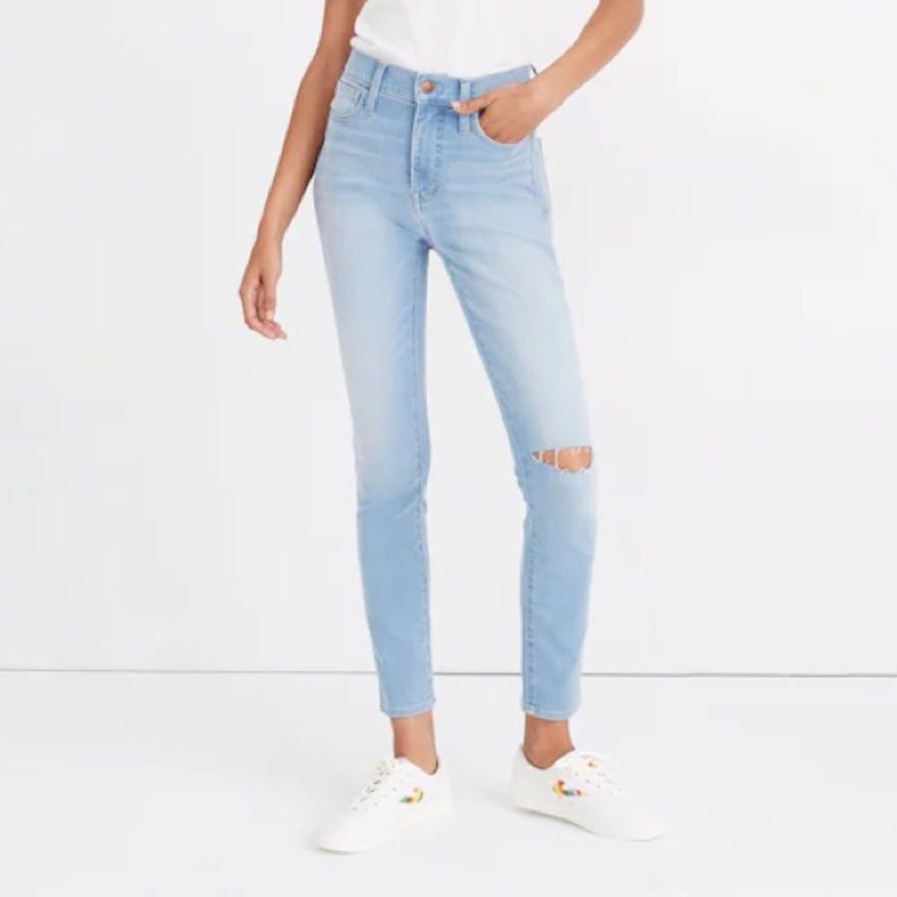 Madewell High Rise Ashburn Wash Roadtripper Jeggings size 27